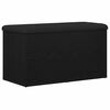 vidaXL Sitzbank mit Stauraum Schwarz Eichen-Optik 82 x 42 x 45 cm