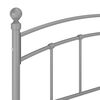 vidaXL Bettgestell Grau Metall 140x200 cm