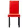 vidaXL Esszimmerst&uuml;hle 2 Stk. Rot PVC