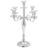 vidaXL Kerzenhalter Silber 29 x 29 x 29 cm Aluminium