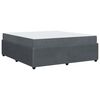 vidaXL Bettrahmen mit Matratze Dunkelgrau 180 x 200 cm Stoff