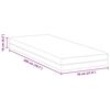 vidaXL Matratze Weiß und Grau 70 x 200 cm Memory Foam