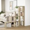 vidaXL Raumteiler-B&uuml;cherregal 4 Stufen Sonoma-Eiche 131,5x29x131,5 cm