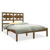 vidaXL Massivholzbett Honigbraun 120x190 cm