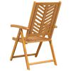 vidaXL Gartenstuhl 8 pcs Braun 57 x 72 x 109 cm Massivholz Akazie