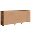 vidaXL Sideboard mit LED-Leuchten R&auml;uchereiche 162x37x67 cm