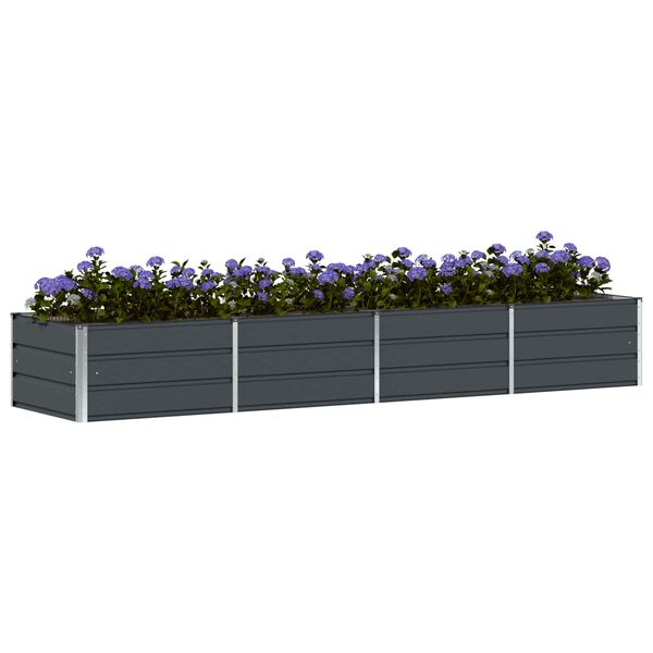 vidaXL Pflanzk&uuml;bel Anthrazit 320 x 80 x 45 cm Stahl