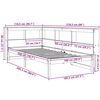 vidaXL Massivholzbett mit Regal ohne Matratze Wei&szlig; 100x200 cm Kiefer