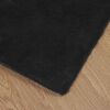 vidaXL Kunstfell Hasen Teppich Olite Schwarz 120 x 120 cm Polyester