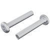 vidaXL Schraube mit Sperre Uni 2 Stk. Silber M6 x 35 mm Stahl