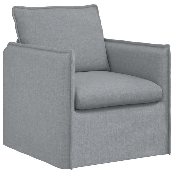 vidaXL Sofa Set 2 pcs Hellgrau 196 x 82 x 85 cm Stoff