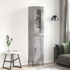 vidaXL Highboard Betongrau 34,5x34x180 cm Holzwerkstoff