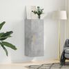 vidaXL Wandschrank Betongrau 34,5x34x90 cm