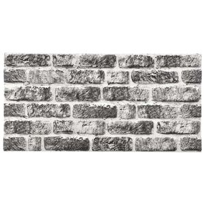 vidaXL 3D-Wandpaneele 10 Stk. Dunkelgrau Backstein-Optik EPS