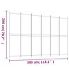 vidaXL 6-tlg. Paravent Schwarz 300x200 cm Stoff