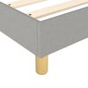 vidaXL Boxspringbettgestell Hellgrau 80x200 cm Stoff