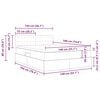 vidaXL Aufbewahrungsbett mit Matratze Schwarz 140 x 190 cm Kunstleder