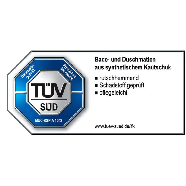 RIDDER Badewannenmatte Antirutschmatte Promo Wei&szlig;