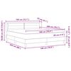 vidaXL Boxspringbett mit Matratze Dunkelgrau 180 x 200 cm Stoff