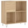 vidaXL Plattenschrank Sonoma-Eiche 84,5x38x89 cm Holzwerkstoff