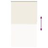 vidaXL Verdunkelungsrollo Cremewei&szlig; 130x210cm Stoffbreite 126,6cm