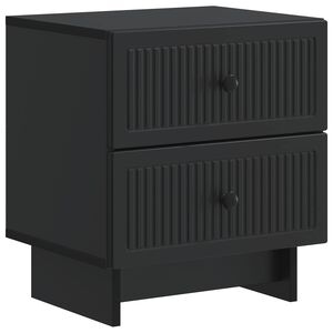 vidaXL Nachttisch Schwarz 43 x 34,5 x 47,5 cm Holzwerkstoff