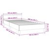 vidaXL Bettgestell ohne Matratze Dunkelblau 100x200 cm Samt