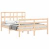 vidaXL Massivholzbett mit Kopfteil 120x200 cm