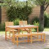 vidaXL Garten Essgruppe 4 pcs Braun Massivholz Akazie