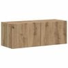 vidaXL TV-Wandschrank 2 Stk. Kunsthandwerk Eiche Holzwerkstoff