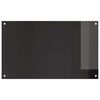 vidaXL K&uuml;chenr&uuml;ckwand 2 pcs Schwarz 100 x 60 cm Geh&auml;rtetes Glas