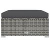 vidaXL 7-tlg. Garten-Lounge-Set mit Kissen Poly Rattan Grau