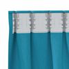 vidaXL Verdunkelungs-Vorh&auml;nge mit Ringen 2 pcs T&uuml;rkis 245 x 140 cm