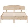 vidaXL Massivholzbett ohne Matratze 135x190 cm Kiefernholz