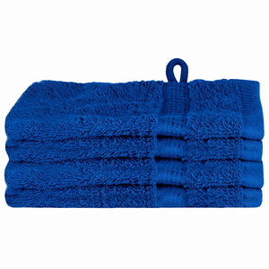 vidaXL G&auml;stetuch SOLUND 4 pcs Blau 15 x 21 cm 550 gsm