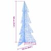 vidaXL Weihnachtsbaum mit 240 LEDs Blau 180 cm Acryl
