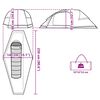 vidaXL Kuppel-Campingzelt 1 Person Gr&uuml;n Wasserdicht