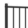 vidaXL Ersatz-Kopfteil Metall Schwarz 75 cm