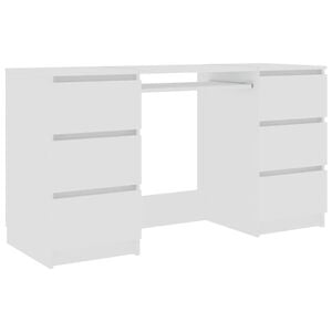 vidaXL Schreibtisch Wei&szlig; 140x50x77 cm Holzwerkstoff