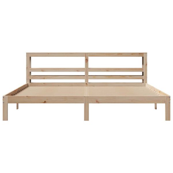 vidaXL Bettgestell mit Kopfteil ohne Matratze 200x200 cm