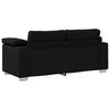 vidaXL Sofa 140cm Schwarz Stoff