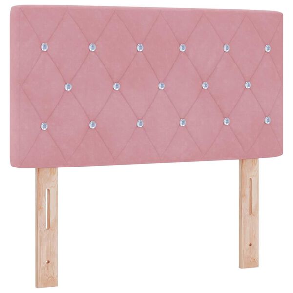 vidaXL Kopfteil Rosa 80 cm Samt