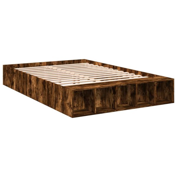 vidaXL Bettgestell R&auml;uchereiche 150x200 cm Holzwerkstoff