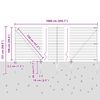 vidaXL Zaun mit Pfosten Silber 1 x 10 m Stahl