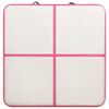 vidaXL Aufblasbare Gymnastikmatte mit Pumpe 200x200x15 cm PVC Rosa