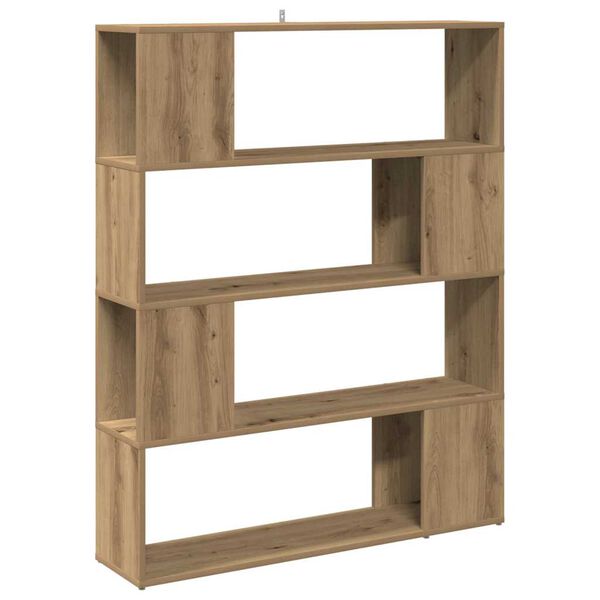 vidaXL B&uuml;cherregal/Raumteiler Artisan-Eiche 100x24x124,5 cm