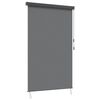 vidaXL Rollo Hellgrau 80 x 250 cm Stoff und Aluminium