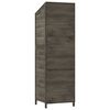 vidaXL Ger&auml;teschuppen Anthrazit 55x52x174,5 cm Massivholz Tanne