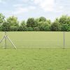 vidaXL Zaunpfosten Silber 50 x 0,4 m (16 x 16 mm Netz) Stahl