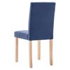 vidaXL Esszimmerst&uuml;hle 2 Stk. Blau Stoff